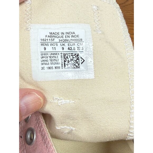 Converse All Stars Pink Size 11, Women's No laces - Picture 8 of 8